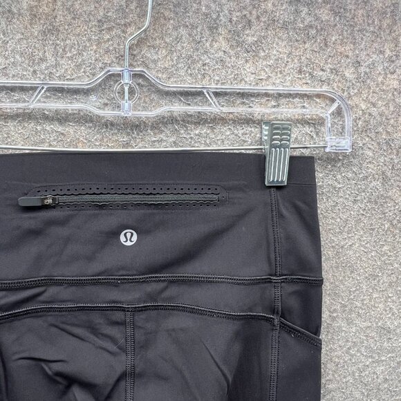 Lululemon Leggings Women 4 Black Fast and Free Crop 23” Nulux High Rise Running - Picture 10 of 10